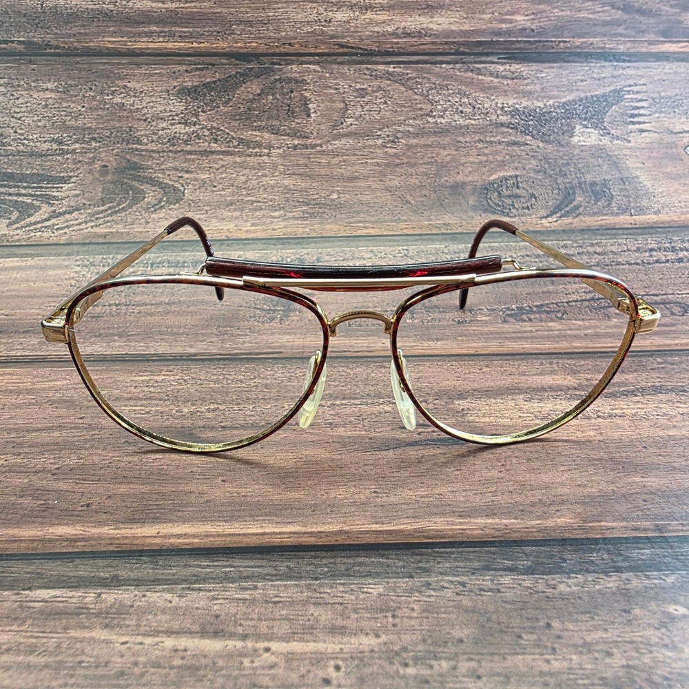 Titmus TP201 TOR Vintage Aviator Safety Glasses Z87 Gold Tortoise USA 61-15 145